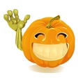 happy halloween pumpkin jack o lantern vector image