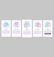 pediatrics onboarding mobile app page screen vector image