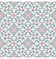seamless pattern with floral elements vector image