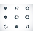 black people search icons set vector image
