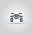 atv isolated icon off-road motorcycles vector image