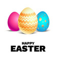 easter painted eggs vector image