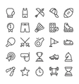 sports colored icons 8 vector image