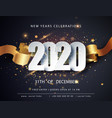 happy new 2020 year winter holiday greeting card vector image