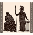 ancient greek man vector image vector image