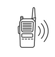 walkie talkie linear icon vector image