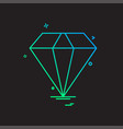 diamond icon design vector image