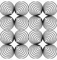 monochrome seamless circle pattern - swirl vector image