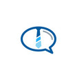 talk job logo icon design vector image