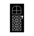house door isolated icon vector image