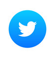 twitter icon vector image vector image