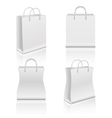 white realistic blank paper shopping bags vector image