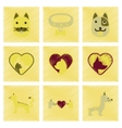 assembly flat shading style icons dogs cats pets vector image vector image