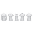 women white t-shirts female clothes mockups vector image