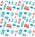 seamless pattern with london symbols vector image vector image