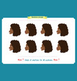 set of woman expression isolatedgirl profile vector image
