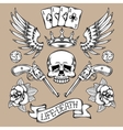set of tattoos vector image