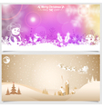 christmas banners vector image vector image