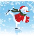 snowman vector image vector image