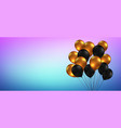 celebration festival blue background with helium vector image vector image