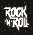 rock lettering poster or t-shirt design vector image vector image