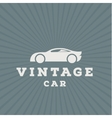 vintage car flat high-quality logo trend vector image vector image