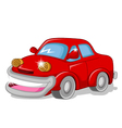 Funny red car for you design Royalty Free Vector Image