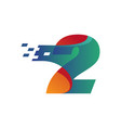 technology numeric 2 vector image