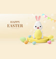 holiday easter banner template vector image vector image