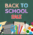 back to school sale banner vector image