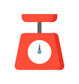 simple kitchen scale flat design icon vector image