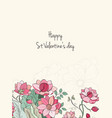 st valentine s day card vector image vector image