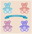teddy bears vector image