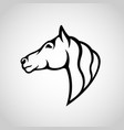 horse logo icon vector image vector image