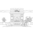 vintage fireplace vector image