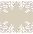 white flower frame vector image vector image