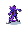 cat cartoon mascot vector image