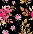 seamless rose pattern vector image