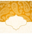 frame in the indian style vector image vector image