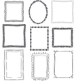 calligraphic frames vector image