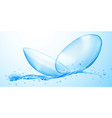 realistic contact lenses vector image vector image