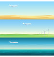 beautiful minimalistic horizontal banners vector image vector image