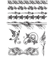 floral decorations vector image