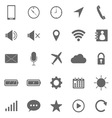 mobile phone icons on white background vector image