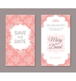 romantic cards template vector image