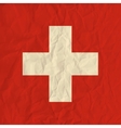 switzerland paper flag vector image