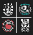 teacher quotes design bundle vector image