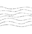 holiday garlands celebration decoration border vector image vector image