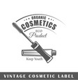 cosmetic label vector image