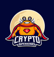 crypto superheroes vector image